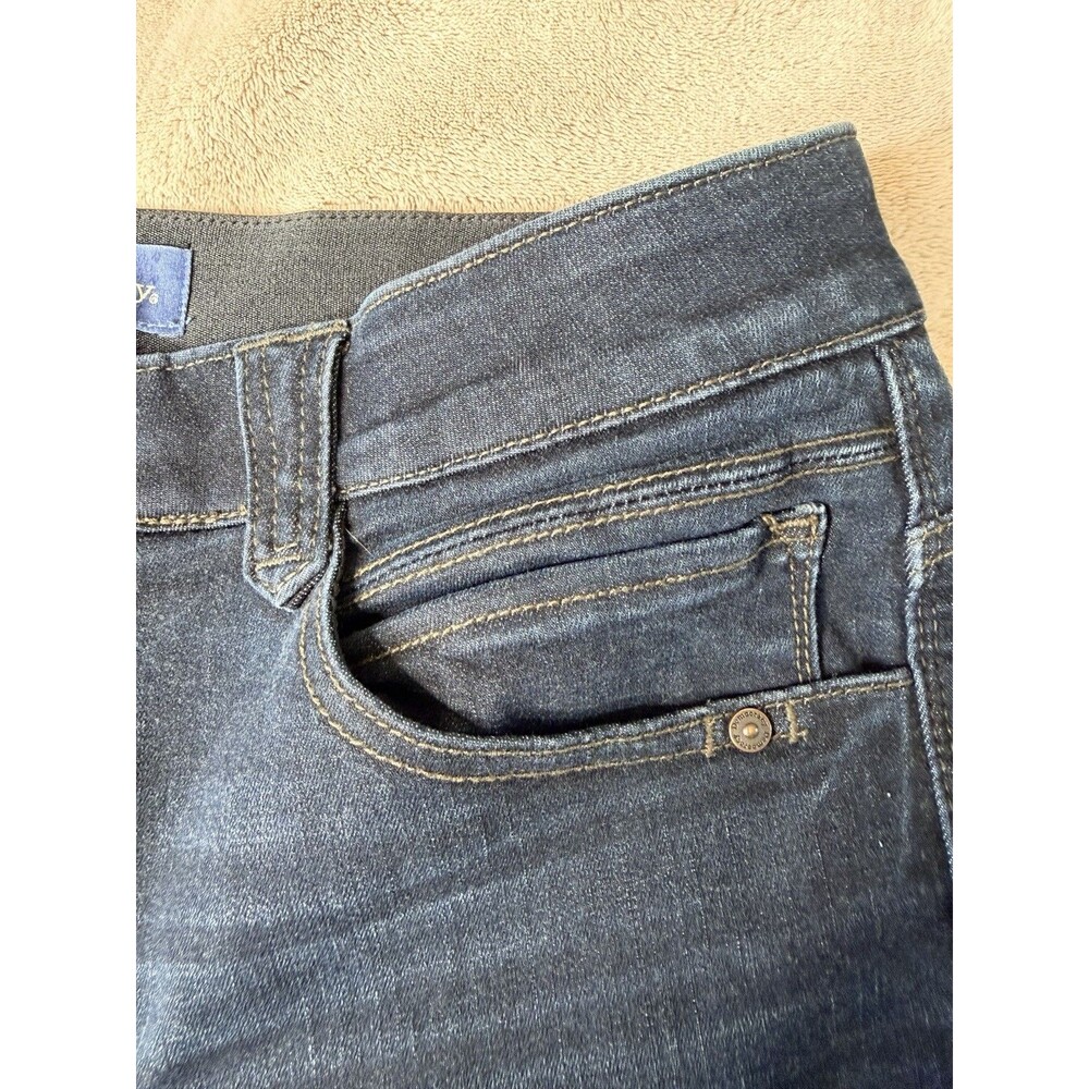Democracy Jeans AB Solution Womens 10 Blue Dark Wash Skinny Leg High Rise - Picture 4 of 12